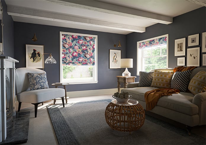 Ophelia, Midnight - Twist&Fit Roman Blind - Image 7